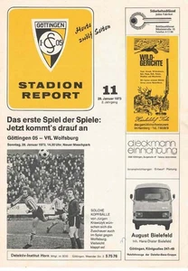 Cuaderno de programa de fútbol 72/73 RL SC Göttingen 05 - VfL Wolfsburgo - Imagen 1 de 1