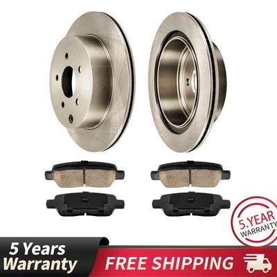 Rotores de freno traseros + pastillas de freno aptos para Nissan Murano Pathfinder INFINITI QX60 Foto 1 de 4
