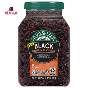 RiceSelect Premium Black Rice Whole-Grain Gluten-Free Non-GMO & Vegan Rice 22 Oz - Picture 1 of 9