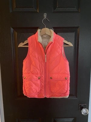 Chaleco acolchado Crewcuts niñas talla 8 años coral/melocotón  Foto 1 de 4