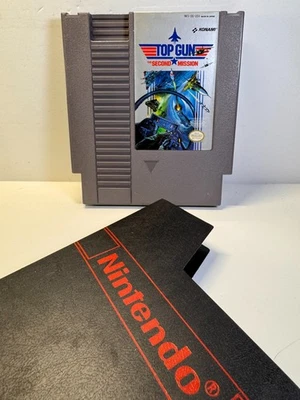 Top Gun: The Second Mission (Nintendo NES, 1990) Authentic. GREAT LABELS!! - Image 1 of 4