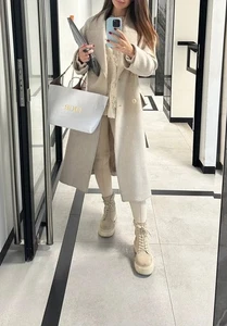 CHAQUETA BLAZER BORDADA RARA GENUINA ZARA NEGRA CON PALANCAS MILITARES MEDIANA M NUEVA - Imagen 1 de 9