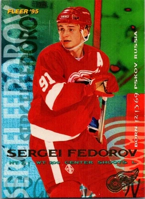 1995-96 Fleer Sergei Fedorov Detroit Red Wings #59 - Image 1 of 2