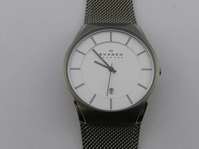 Relógio masculino Skagen titânio minimalista 39mm 956XLTTW com pulseira - Imagem 1 de 4