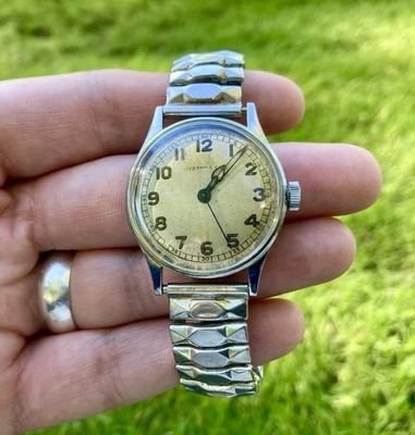 RARO Reloj Mecánico Militar Tiffany Co Concord Segunda Guerra Mundial Para Hombres FUNCIONA BIEN De Colección Foto 1 de 4