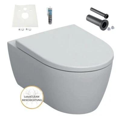 Geberit Icon WC spülrandlos WC Sitz mit Absenkautomatik abnehmbar Anschlussset - Bild 1 von 4