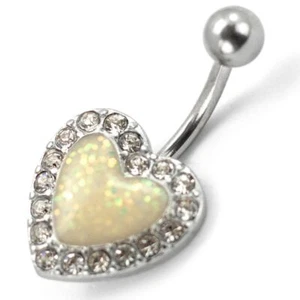 P2GO White Heart w/ Clear Stones - Bild 1 von 2