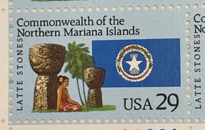 Scott 2804, 1993 US Stamps Mariana Islands, PB pane of 20 stamps - Picture 1 of 4