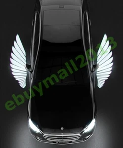 Rearview Mirror Side Angel Wing Warning Welcome Lamp Shadow Projector for SUBARU - Picture 1 of 19