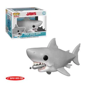 FIGURA DE VINILO POP DE 6" TIBURÓN BLANCO CON TANQUE DE BUCEO TIBURÓN MANDÍBULO 759 FUNKO NUEVO - Imagen 1 de 3