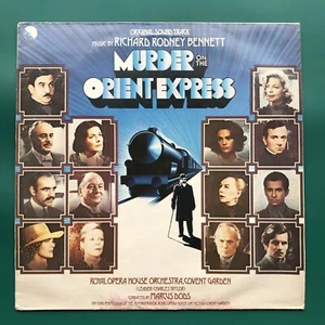 MURDER ON THE ORIENT EXPRESS Film Soundtrack LP Poirot Richard Rodney Bennett UK - Picture 1 of 12
