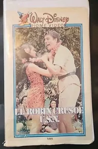 Vintage Walt Disney Home Video LT. Robin Crusoe VHS Tape Dick Van Dyke 1966 - Picture 1 of 6