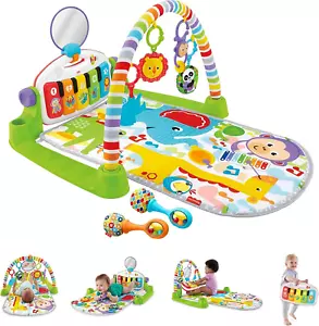 Deluxe Kick & Play Piano Gym & Maracas Detachable keyboard with 5 light-up keys - Picture 1 of 12