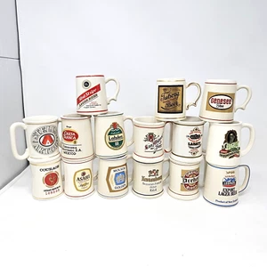 Lot of 15 TANKARDS OF THE WORLD'S GREAT BREWERIES Franklin Mint 3 3/8" Mugs - Picture 1 of 9