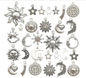 70PCS Silvery Metal Charms Pendant Jewelry Making DIY 10-20mm - Picture 1 of 5