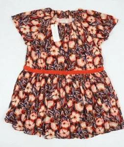 Gymboree Girls Multicolor Floral Short Cap Sleeve Dress Size 4 NEW - Picture 1 of 3
