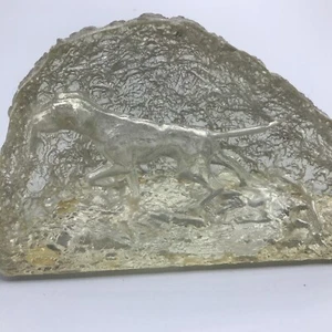 Vintage Clear Lucite Hunting Dog Pointer. - Picture 1 of 4