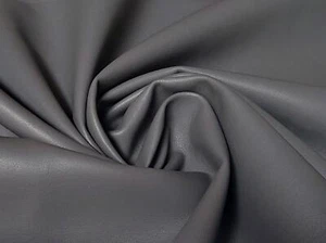 Faux Leatherette Pleather Fabric Material GREY - Picture 1 of 2