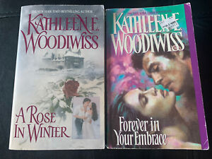 Forever in Your Embrace & A Rose In Winter by Kathleen E. Woodiwiss 1982 Romance