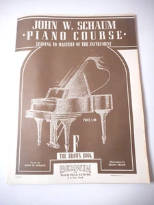 Curso de piano John W Schaum 1945 The Brown Book F Bel-Win Rockville Centre 47 páginas - Imagen 1 de 6