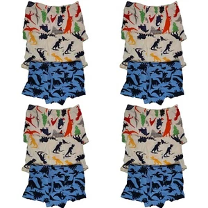 12 Pack Cotton Toddler Little Boys Kids Underwear Underpants Boxer Briefs 4T-8T - Picture 1 of 24