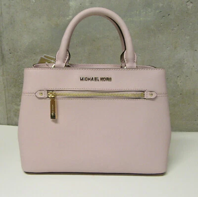 Michael Kors Hailee Saffiano Leather Extra Small Satchel Crossbody Blossom Pink - Image 1 of 4