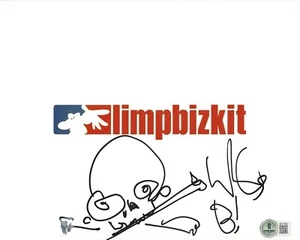WES BORLAND LIMP BIZKIT SIGNED 8x10 PHOTO WITH ORIGINAL ART SKETCH BECKETT COA - Picture 1 of 2