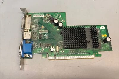 Dell 0Y8365 MS-V025 128MB PCI-E DVI VGA video graphics card READ - Image 1 of 3
