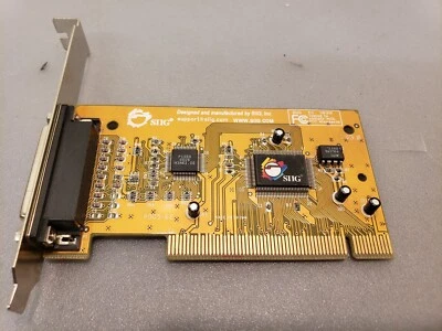 Vintage SIIG IO 1839 PCI I/O Controller Card Parallel Port P005-62 JJ-P00112 - Image 1 of 3