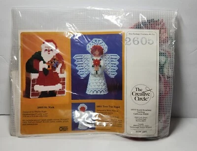 Kit Creative Circle #2605 St. Hilos de lona de plástico Nick”, aguja, gráfico, nuevos Foto 1 de 2