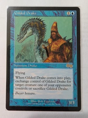 MTG Gilded Drake - Urza's Saga - Nonfoil - NM - Image 1 of 2