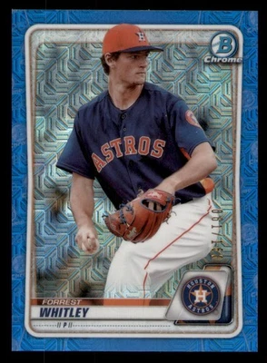 Forrest Whitley 2020 Bowman #BCP-70 Chrome Mojo Refr Blue /150 Houston Astros - Image 1 of 2