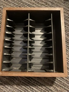 Vintage  Atari 2600 Video 16 Game and Manual Faux Wood Storage Holder Organizer - Picture 1 of 12
