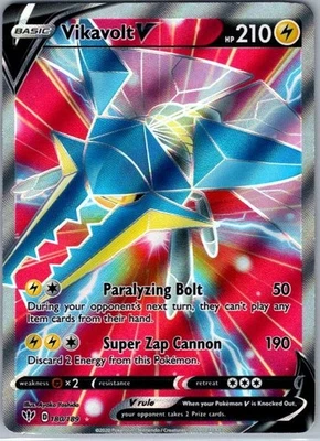Pokémon Card Vikavolt V 180/189 Darkness Ablaze - Near Mint - Image 1 of 2