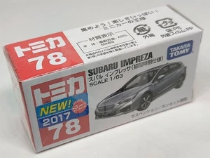 TOMY TOMICA 78 [SUBARU IMPREZA] COLOR ESPECIAL VER. Pegatina auto nueva 2017 - Imagen 1 de 2
