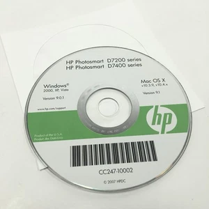 Hp PhotoSmart D7200 D7400 Series Win 9.0.1 Mac 9.1 CD - 2007 HPDC, CC247-10002 - Afbeelding 1 van 4