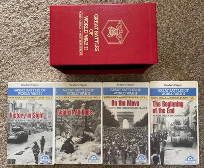 4 Great Battles of World War II: Western Europe History Vhs Tapes 1987 Bb5 - Image 1 of 4
