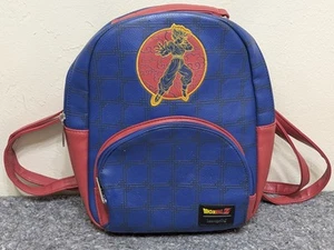 Loungefly Dragon Ball Z Mini Backpack Bag Purse Goku Blue & Red - Genuine - Picture 1 of 11
