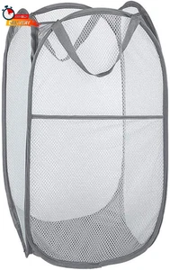 Cesta de lavandería de malla emergente Larpur, cesta de lavandería plegable portátil Wa - Imagen 1 de 8