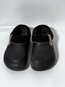 Crocs Blitzen II Hombres 8 Mujeres 10 Marrón Forrado de Vellón Sin Cordones Cómodos Zapatos Mules - Imagen 1 de 10