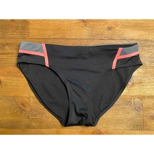 Athleta Small Welded Bottom Shadow schwarz grau Bikinihose Volleyball sportlich - Bild 1 von 5