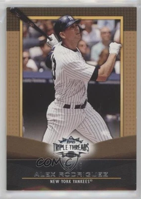 2011 Topps Triple Threads Gold /99 Alex Rodriguez #95 - Image 1 of 2