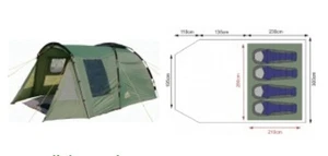 Khyam 400 easy erect tent- used twice - Picture 1 of 1