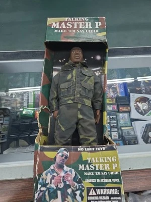 Vintage No Limit Toys Master P Figure Doll w/ Box *BOX Damage NO SHADES/HAT - Image 1 of 4
