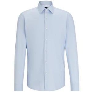 BOSS EASY-IRON OXFORD STRETCH COTTON REGULAR FIT SHIRT - Picture 1 of 2