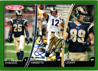 #259 Gus Frerotte Signed 2007 Topps Total NFL Football Card AUTO Rams - Image 1 of 2