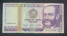 PERU - 1988 - 5000 INTIS - A4925173A - BANKNOTE - CIRCULATED