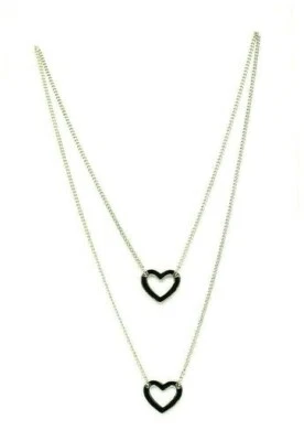 Collar Corazón Negro Delantero A Trasero Joyería BCBG Generation BCBG 51127 Foto 1 de 2