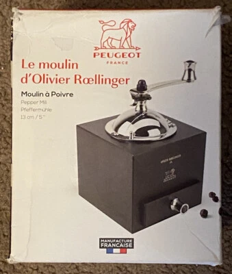 Molino de pimienta Peugeot Le moulin d' Olivier Roellinger 5 pulgadas nuevo - caja dañada Foto 1 de 4