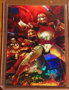 2024 Topps Chrome Star Wars Galaxy Imperial Shock Troopers Blue /150 #77 - Picture 1 of 2